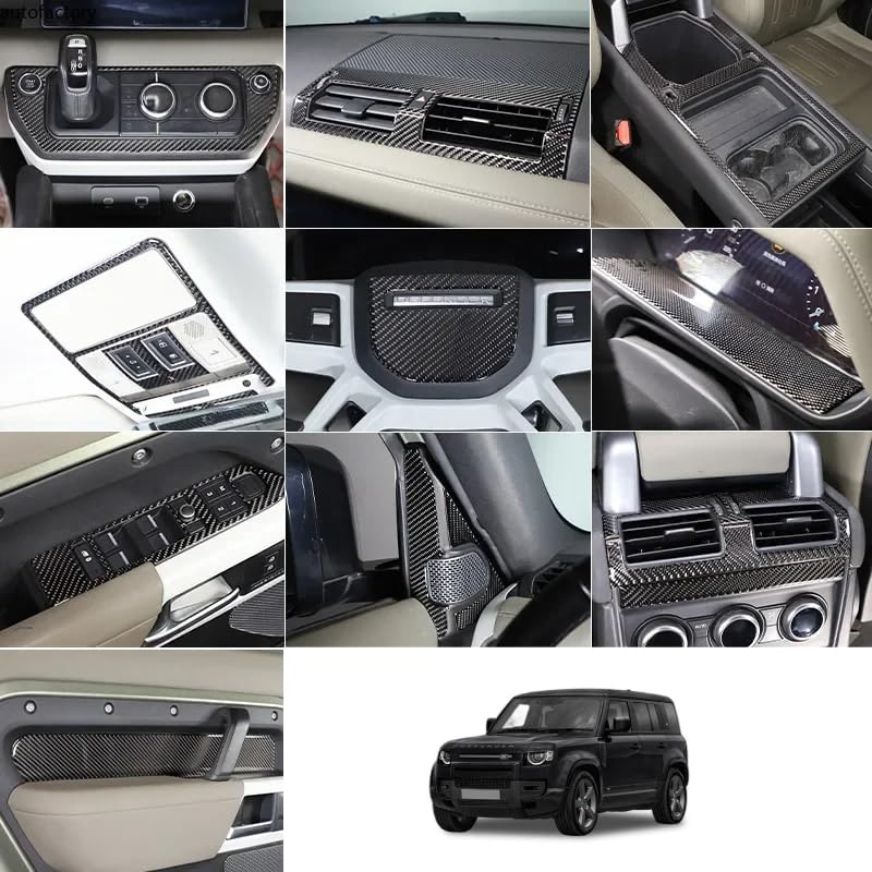 Применимо к Land Rover Defender 90 110 2020-2024 Мягкий карбон