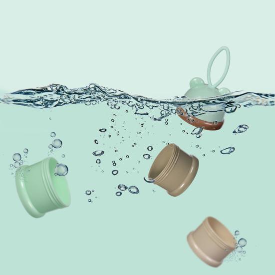 Коробка для упаковки сухого молока Портативный 3-слойный контейнер для закусок Пищевой пластик Легкий