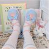 Lovely Girls Lolita Sweet Bowknots Platform Shoes,Students Cute Small Bell Heart Shaped Straps Flat Elevator Shoes Mary Janes
