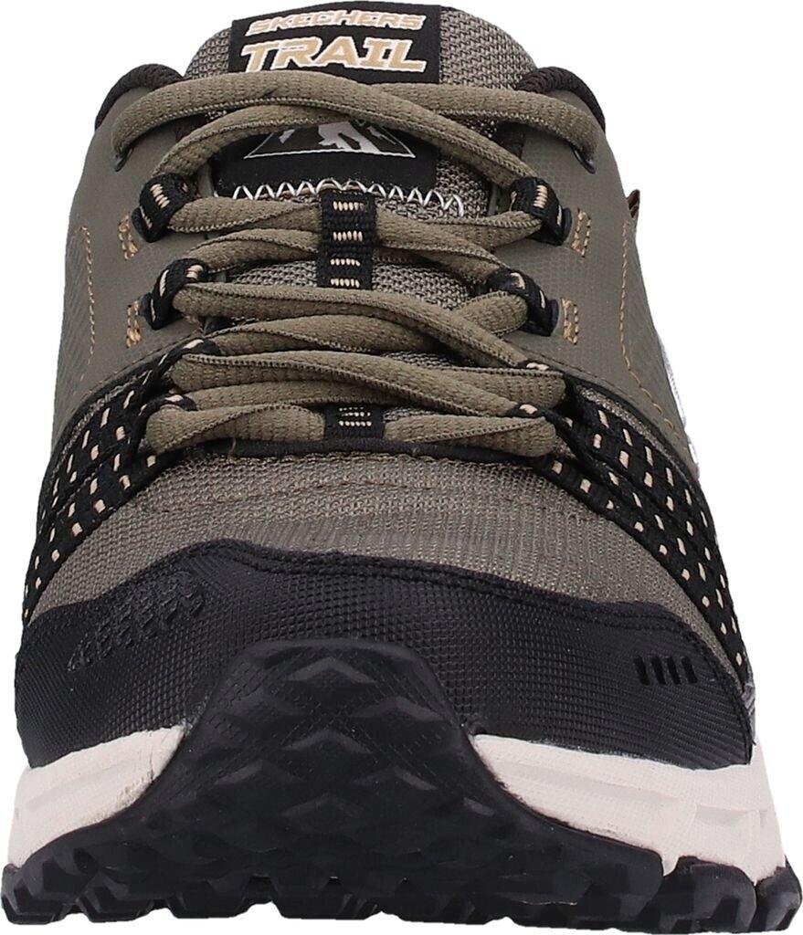 Кроссовки Skechers Escape Plan оливковая кожа/черный