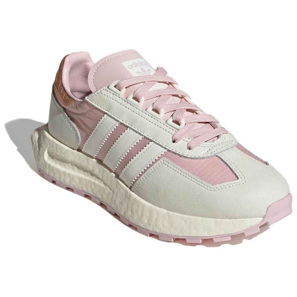 Adidas Originals Retropy E5 Suede Fashion Retro Slip-Resistant Durable Low-Top Lifestyle Casual Shoes Women Sneaker White Pink JH7202
