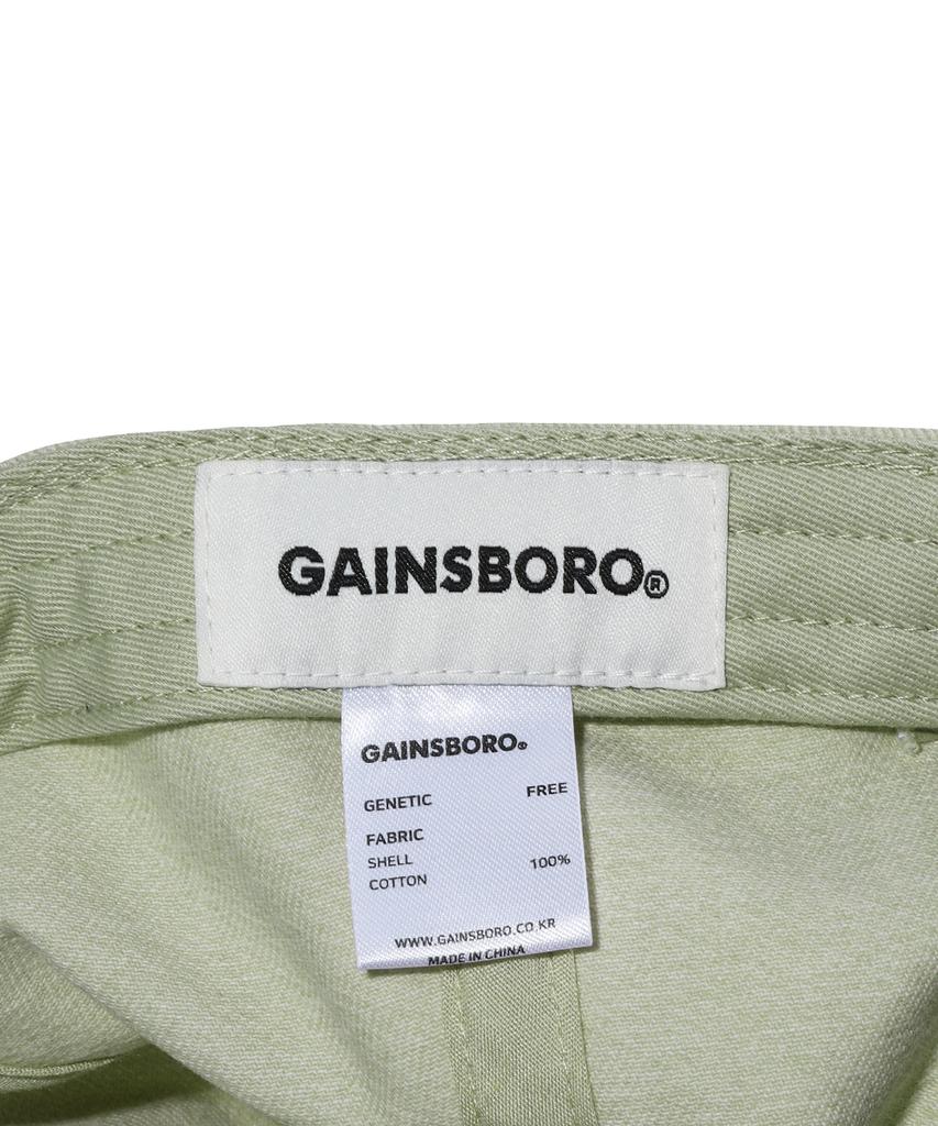 Кепка-бейсболка GAINSBORO с надписью, смешанный хлопок, бежевый/зеленый