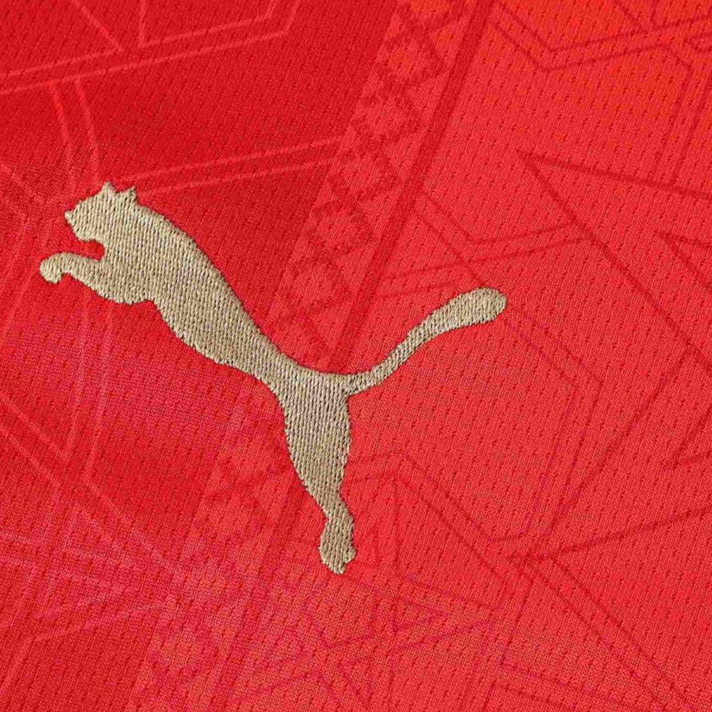 Puma Frmf Home Jersey Replica влагоотводящая быстросохнущая футболка с коротким рукавом для мужчин, красные 777696-01