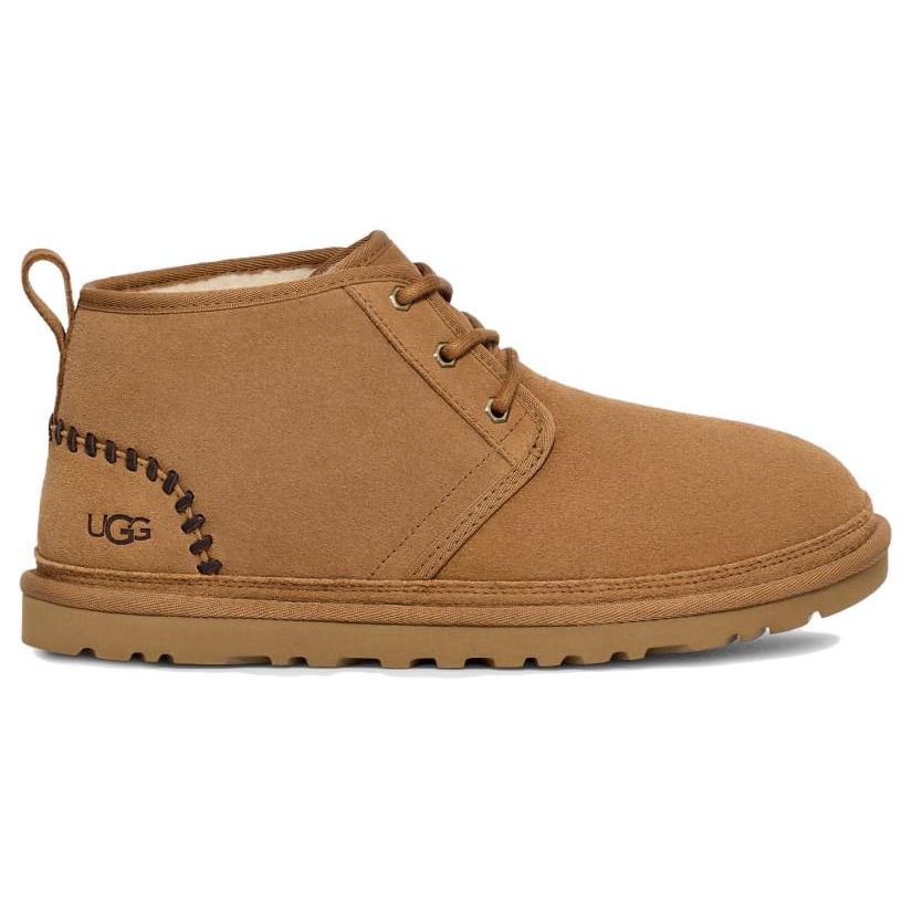 UGG Comfortable Warm Short Boots Men Boots Light-Brown 1153631-CHE