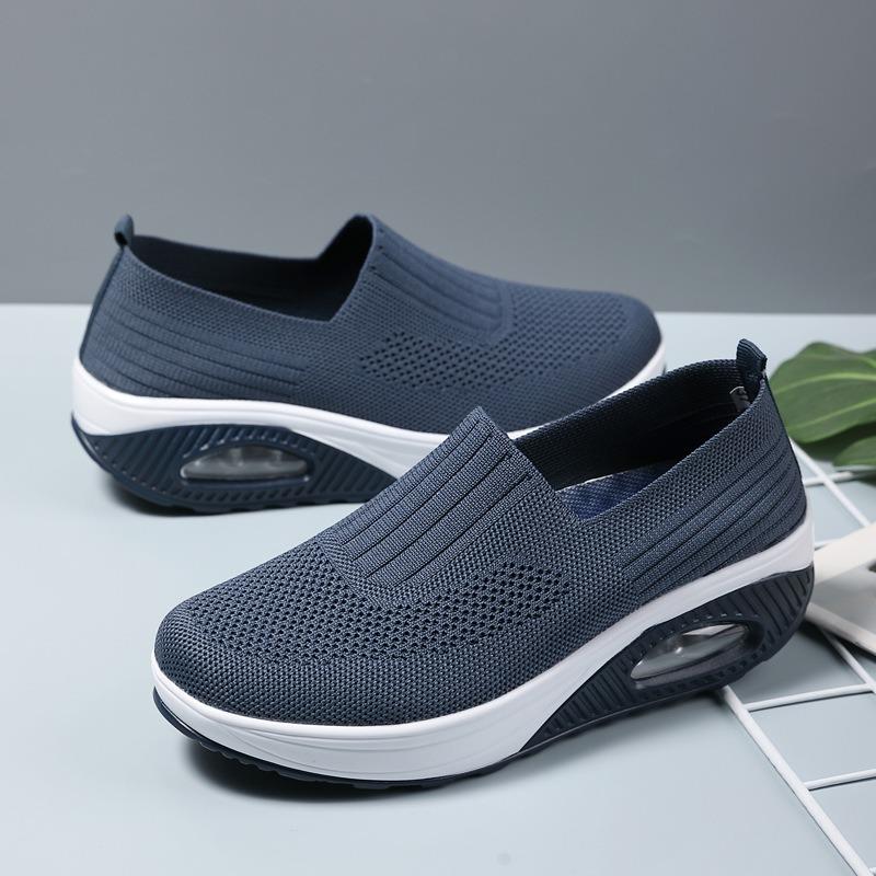 Женская прогулочная обувь, нескользящая ортопедическая обувь на воздушной подушке, женские сабо на платформе, дышащие женские кроссовки на танкетке