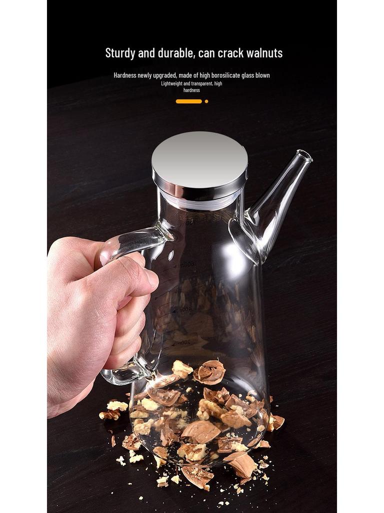Leak-Proof Stainless Steel Oil & Vinegar Bottle for Kitchen