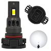 2 Pcs H16 LED Bulb PS24W 12-24V 4000lm CANBUS White Powerful Off-Road