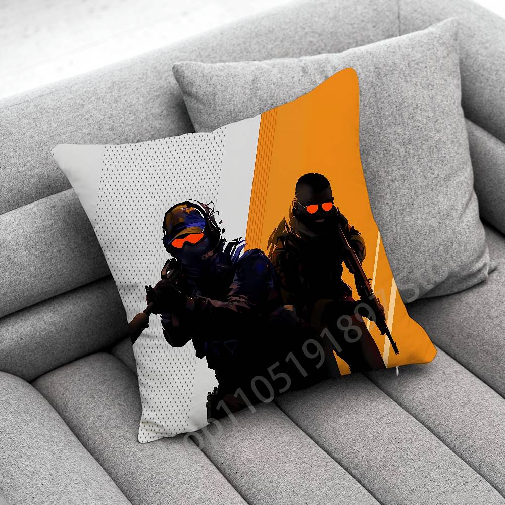 C-CSGO C-CS GO Наволочка для декоративной подушки 45x45см 40x40см 55x55см 50x50см 30x30см Квадратная наволочка для автомобильной подушки