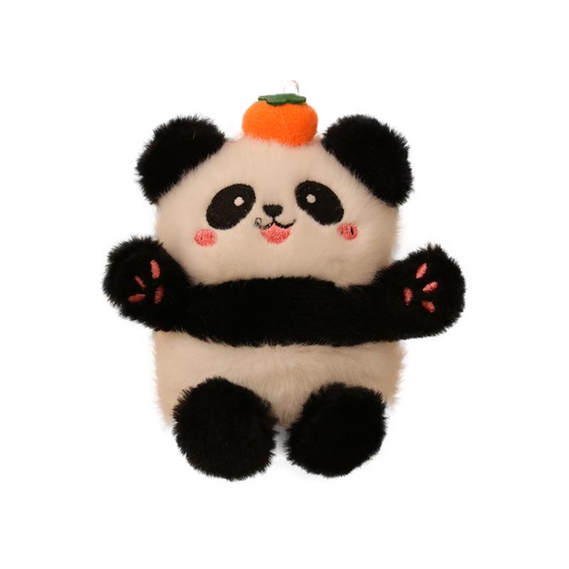Persimmons and Persimmons Panda Pendant Plush Bag Keychain Pendant Doll Panda Doll Souvenirs Around Men and Women