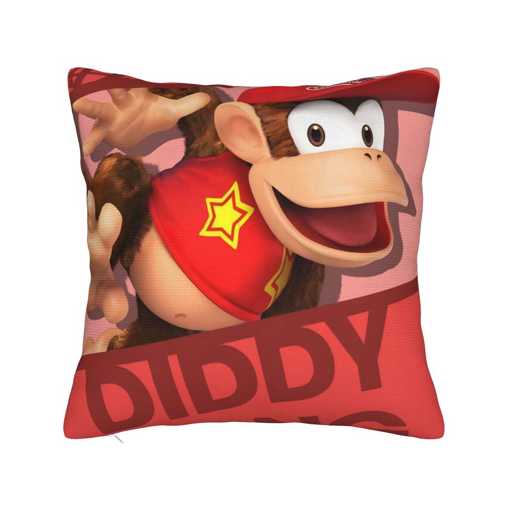 Декоративные наволочки Игры Donkey Kongs Bananza Мерч для дома Наволочка для декоративной подушки Прямая поставка Несколько размеров