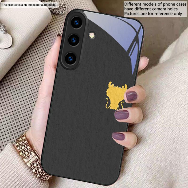 A sleek deep blue faucet For Samsung S26 S22 S8 9 10 S20 Ultra S21 Pro S22 Plus S23 FE S24Ultra S25 Edge S24+ Glass Phone Case