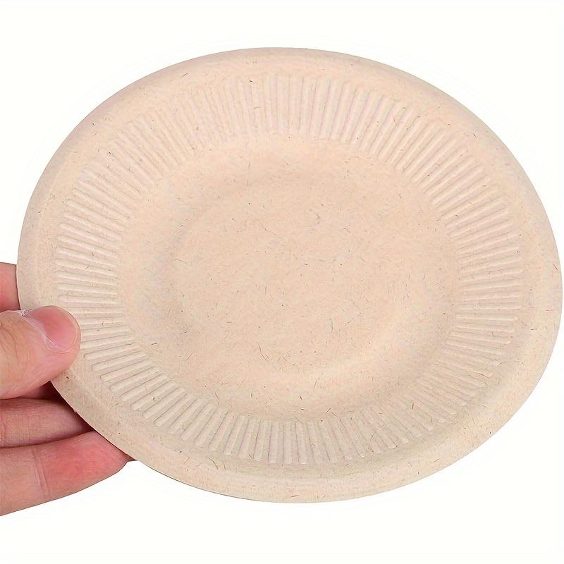 1 комплект/50 шт. Круглая обеденная тарелка, 50 шт. 8-дюймовая одноразовая обеденная тарелка, десертная обеденная тарелка, обеденная тарелка для закусок на свадебный торт