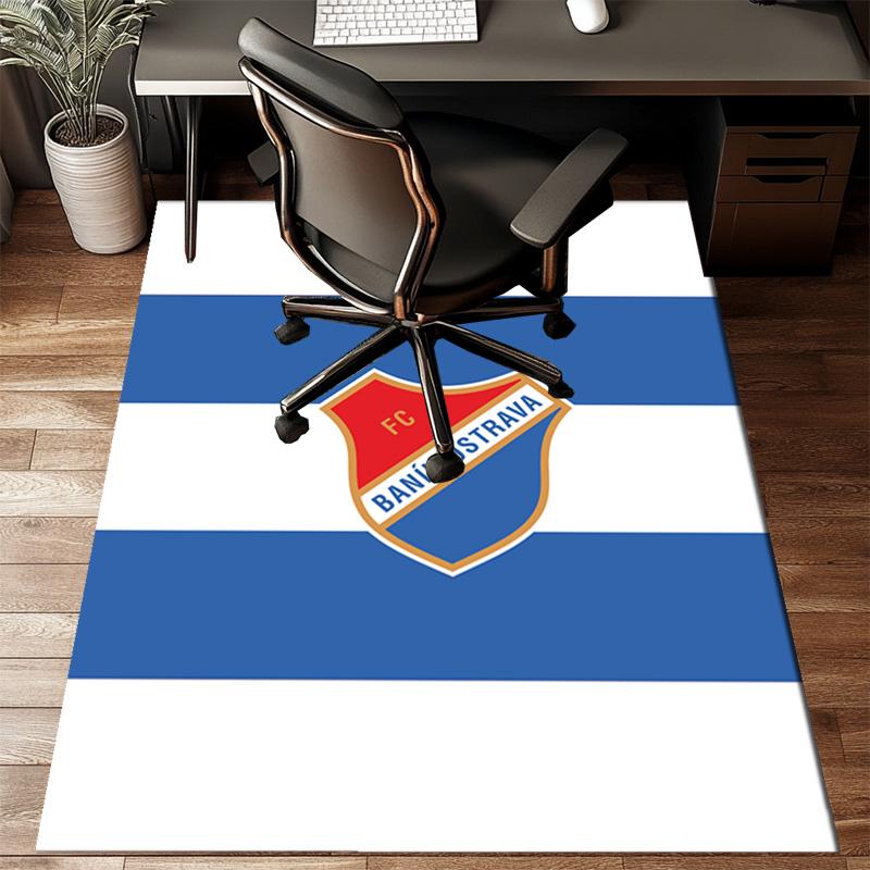 Banik Ostrava Crest Emblem Rug Game Carpet, Floor Mat for Bedroom Living Room Entryway Rug, Home Decor Idea Gift for Christmas birthday