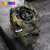 Moment American Student Outdoor Mountaineering Compass Army Green Camouflage Sports Electronic Watch Водонепроницаемые светящиеся многофункциональные часы