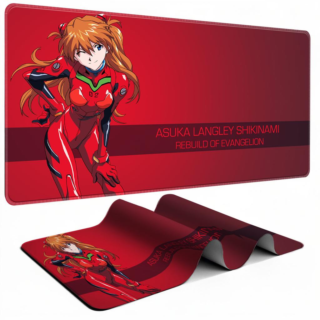 Evangelion Mouse Pad HD Large Gaming Mousepad Anime EVA Extended Desk Mat Computer Keyboard Pad for Office Laptop Otaku Gift