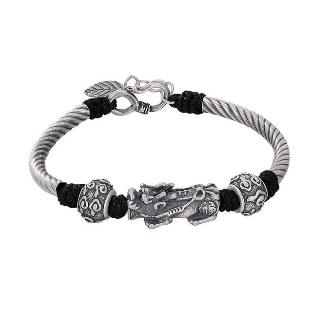 Ожерелье из стерлингового серебра 925 пробы, ручная работа, квадратный кулон из тайского серебра, плетеная цепочка на шею, ювелирные изделия из чистого серебра