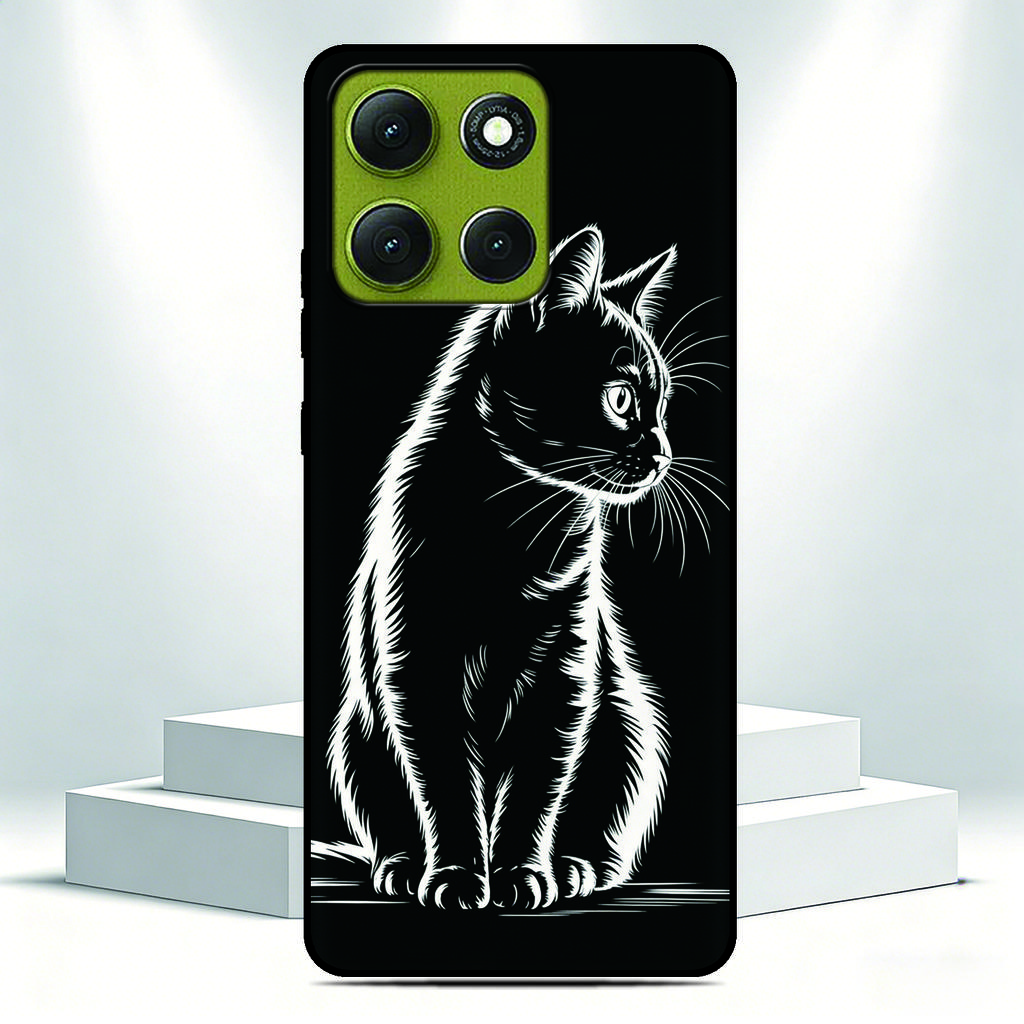 Чехол для телефона Кошка Цветок Роза Для Blackview A100 A96 A95 A90 A85 Oscal C80 C70 C60 C30 C20 Pro Плоский 2 1C 2C Тигр 13 12 Задняя крышка