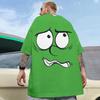 Новая мужская футболка с принтом 3D Funny Expression, футболка для мужчин, милая футболка Harajuku с коротким рукавом, свободный топ большого размера, повседневная мужская одежда