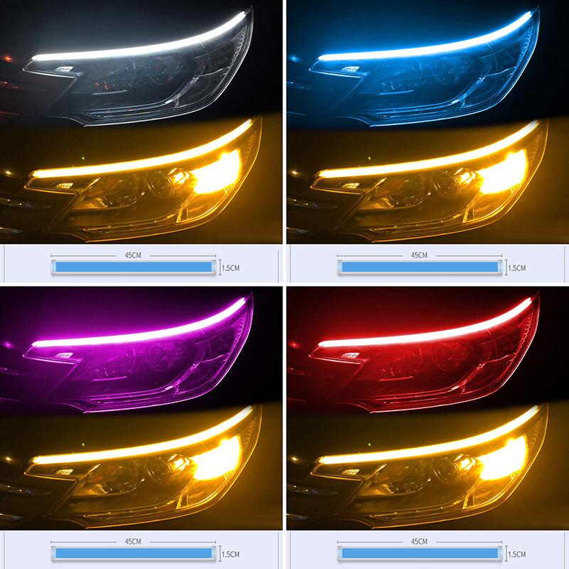 Мотоциклетный указатель поворота светодиодные ходовые огни задний фонарь Drl декоративная полоса