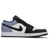 Jordan Air Jordan 1 Blueberry Bubble 2.0 Low top Vintage Basketball Shoes Unisex Black White Blue DC0774-101(Team645-2.0)