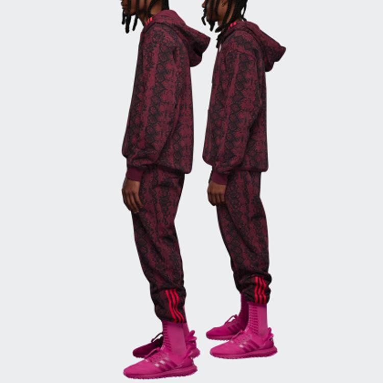 Adidas Джоггеры унисекс со змеиным принтом X Ivy Park Вишнево-красный HI1976