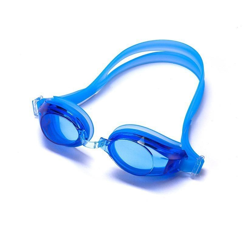Two-tone spliced swimming goggles, anti-fog, waterproof, professional training swim goggles for men and women, adult style, fashionable and colorful