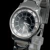 Used Working item BVLGARI Solotempo ST29S Quartz QZ Date 2-hand SS Ladies Watch Black Dial Silver Box Included