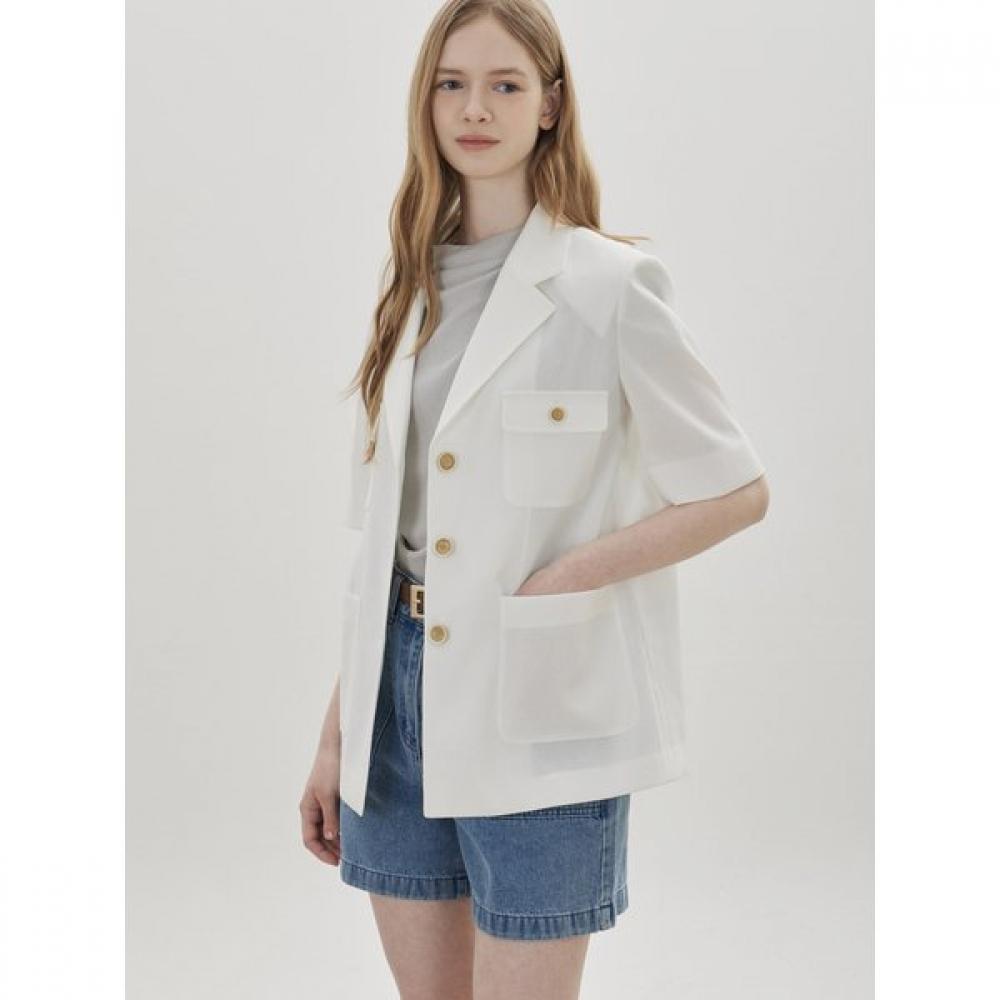 Cc Collect. Half Sleeve Out Pocket Point Jacket C262msf039