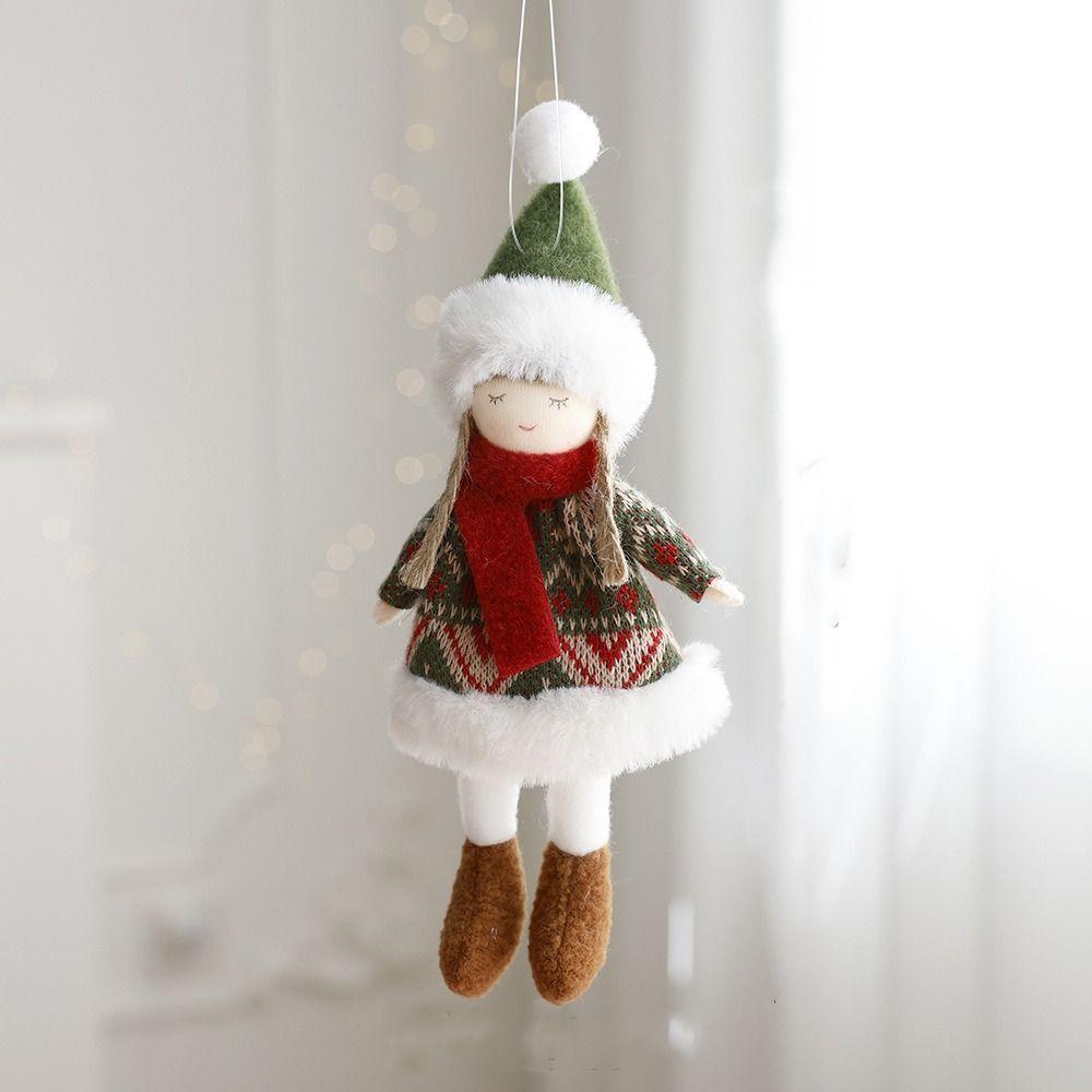 Мультяшный Санта-Клаус, подвесные украшения, мягкие украшения для рождественской елки, подарок на Новый год