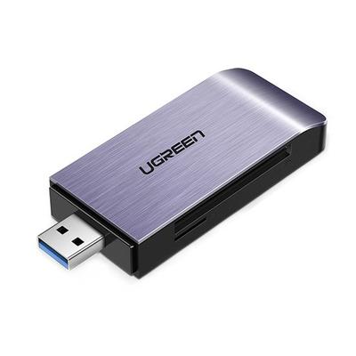 Устройство чтения карт памяти SD micro SD CF MS с USB-разъемом 30 серый