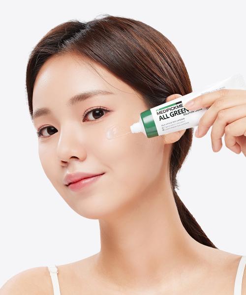 Medipickme All Green Tox Solution Успокаивающий Гидратирующий Крем с Цика 50 мл