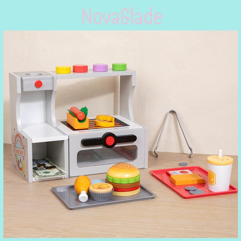 Wooden Shop Role Play Toy With Vending Machine For Creative Play And Education