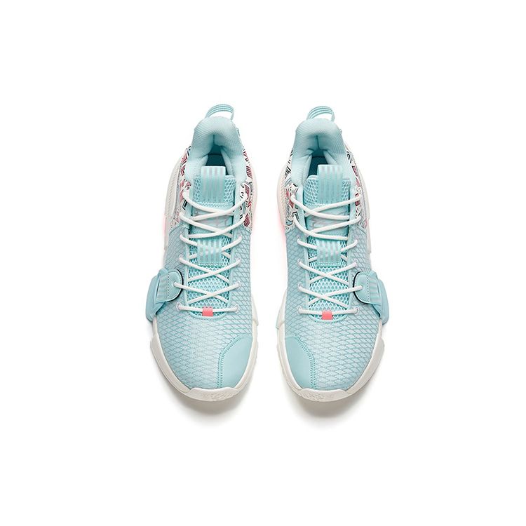 Anta Light Crazy 2 Mesh Shock Absorption Non-Slip Waterproof Low-Top Basketball Shoes Men Sneakers Blue 112141640S-3