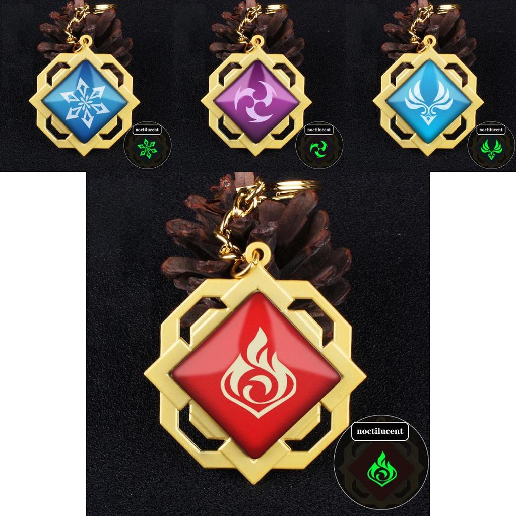 Уникальный светящийся брелок «Глаз Бога», идеально подходящий для модных любителей игровой бижутерии