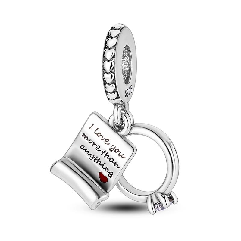 Подходят оригинальные медные шармы-бусины, щенок, сердце, бант, медные шармы для браслета, подвеска, женские, роскошные, для самостоятельного изготовления ювелирных изделий, подарки