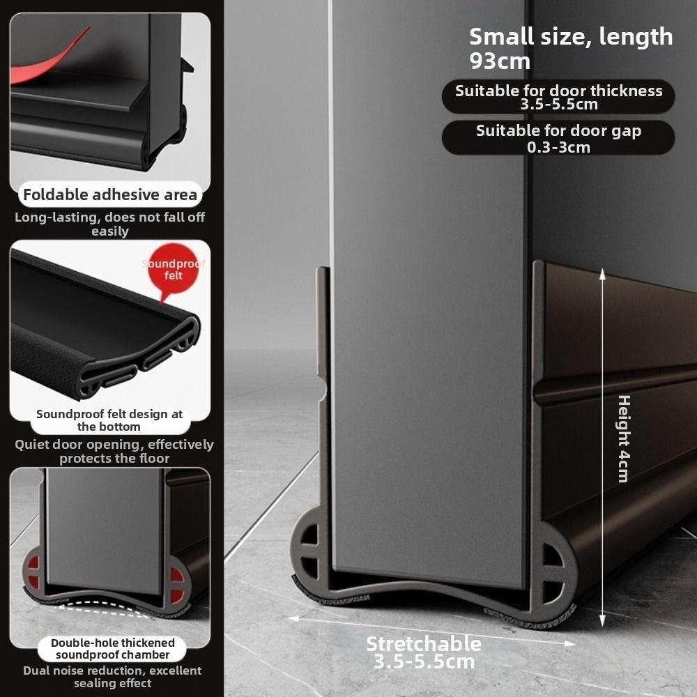 ПВХ Уплотнитель для погоды Уплотнитель двери Подметальник двери Заполнитель щели под дверью Уплотнитель от сквозняка для двери Низ двери