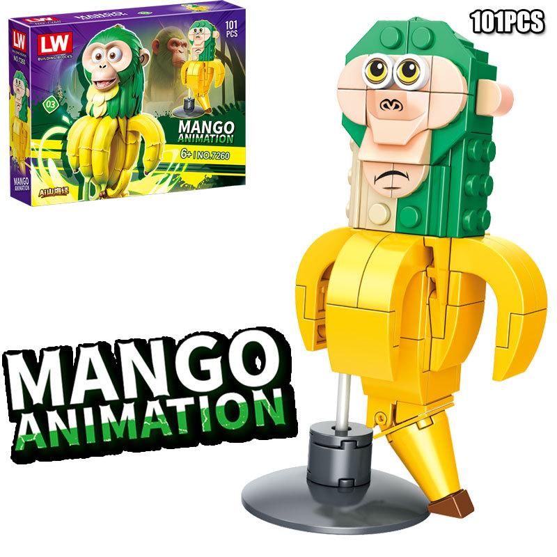 Shark Figurine Tungtungsahur Figure Block Toy Tralalero Tralala Figure Children Educational Building Block Assemble Toy Gift