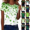Women's T Shirt Tee Print Short Sleeve Daily Weekend Fashion Basic Regular Top St. Patrick's Day