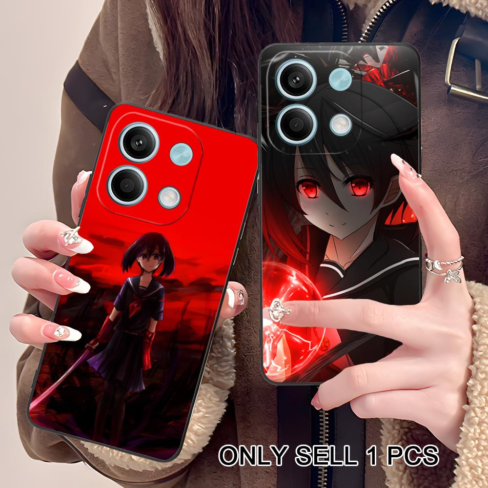 Матовый чехол из ТПУ Akame Kurome для мобильного телефона POCO M7 M6 M5 M4 M3 X7 X6 X5 X4 X3 Pro GT 5G, цветной печатный чехол