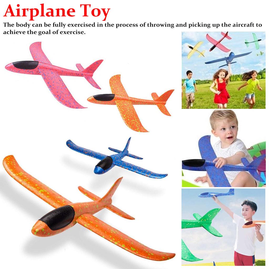 Kids Airplane Toy Hand Throwing Foam Plane Model Children Outdoor Flying Glider Toys Aeroplane Model
