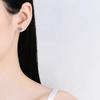 Серьги из стерлингового серебра 925 пробы с муассанитом 0,5-2 карата D 6 зубцов с бриллиантами и муассанитом, винты-гвоздики для женщин, свадебные ювелирные украшения