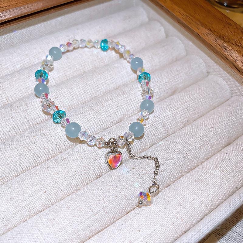 Natural Stone Bracelets Sweet Dopamine Pearl Baroque Bracelets Simple Collarbone Chain Fashionable Temperament Accessory