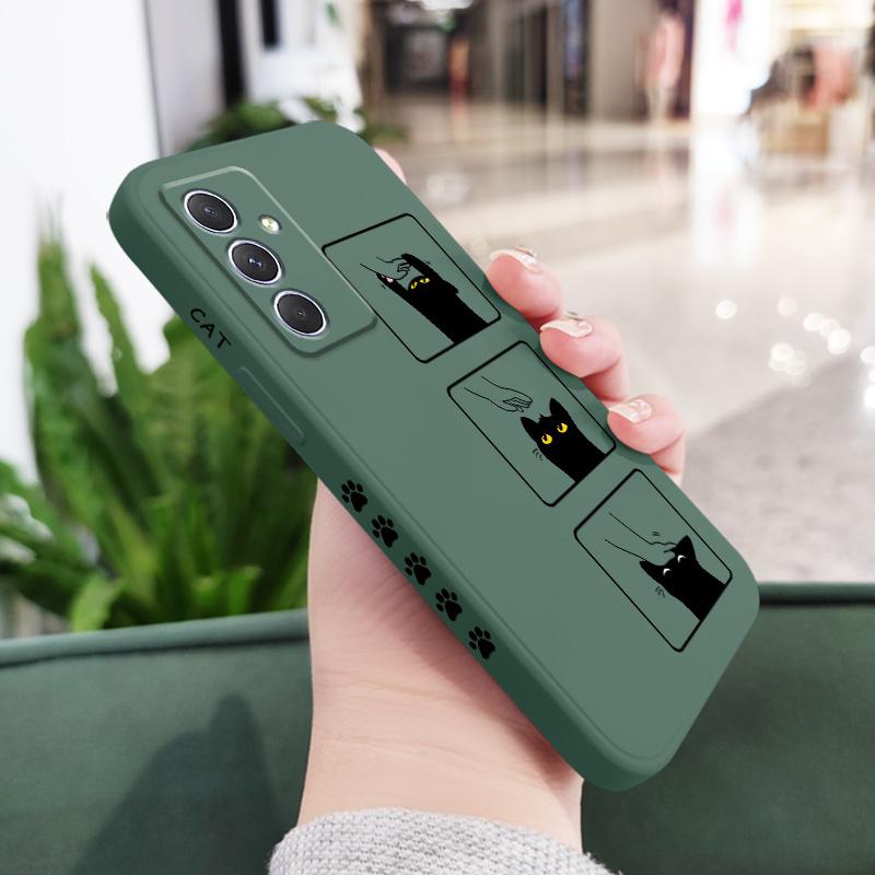 Чехол для котенка Samsung Galaxy A54 A34 A24 A14 A15 A25 A35 A55 A05 A04 A73 A53 A33 A23 A13 A03 A72 A52 A52S A32 A22 4G 5G