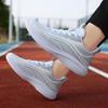 Женские спортивные туфли Flyknit, повседневные сетчатые дышащие одинарные туфли, кроссовки со шнуровкой спереди, легкие кроссовки для бега 36-40