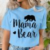 Женская футболка с принтом «Мама-медведица», милые графические футболки, повседневная футболка с коротким рукавом, черная, с круглым вырезом, футболки в стиле харадзюку, топ для мамы в стиле Y2k
