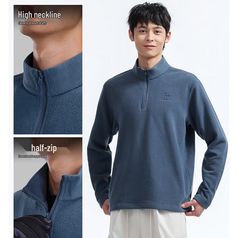 Camel Унисекс флисовая куртка с воротником-стойкой и антистатическим эффектом