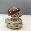 Vegetable Duck Figurine 3D Tomato Mushroom Duck Statue Resin Vegetable-Themed