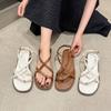 Niche Soft-soled Thin Strap Toe Sandals Women's Summer 2025 New Korean Version Flat-soled Comfortable Versatile Roman Shoes