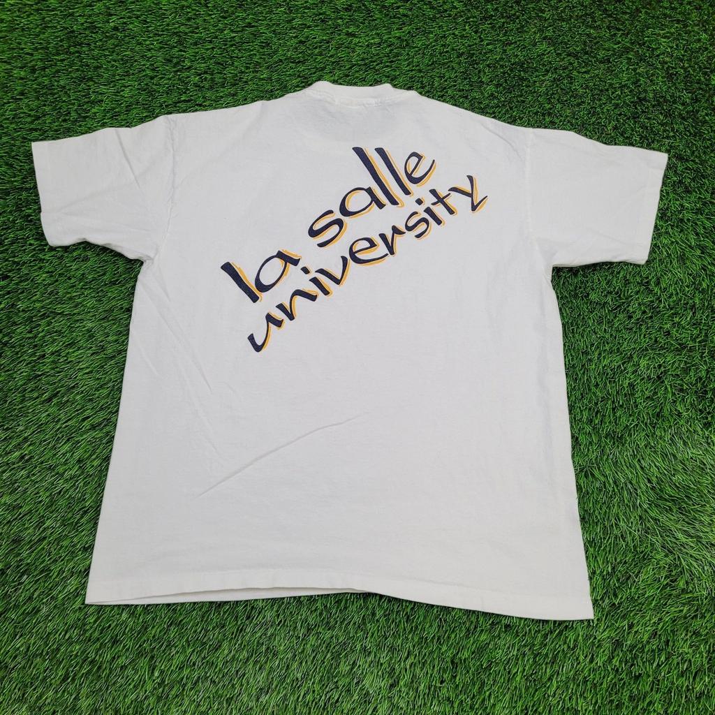 Винтажная рубашка La-Salle University 80-х годов XL 23x27 С надписью