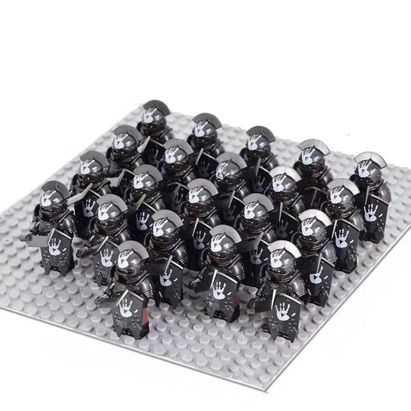21 шт. средневековые гномы-воины эльфы-рыцари lotr и урук-хай орки роханские эльфы-воины солдаты фигурки строительные кирпичики блоки игрушки